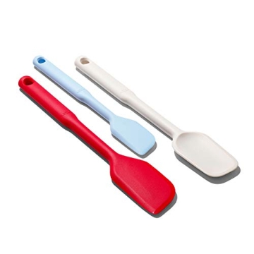 OXO Good Grips 3 Piece Silicone Spatula Set for Kitchen