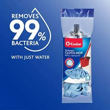 O-Cedar Microfiber Cloth Mop Refill - Eco-Friendly Cleaning Solution in Blue