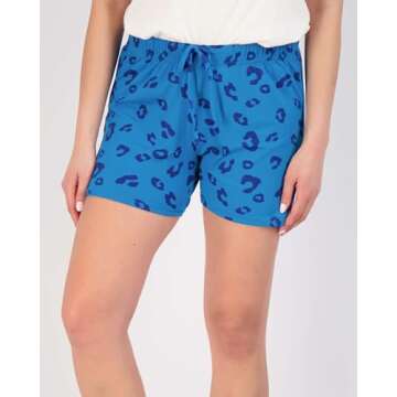 3 Pack: Women’s Soft Pajama Boxer Sleep Lounge Shorts PJ Bottoms Elastic Waistband Drawstring Stre...