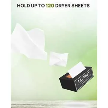 Stylish Pine Wood Dryer Sheet Holder for Laundry Rooms