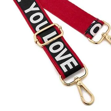 Wide Shoulder Strap Adjustable Replacement Belt Guitar Style Crossbody Bag Handbag Strap Multicolor Canvas Straps(Wide:1.4in) (Color30)