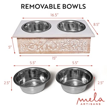 Elevated Wooden Pet Bowls - Stylish & Practical Feeding Solution