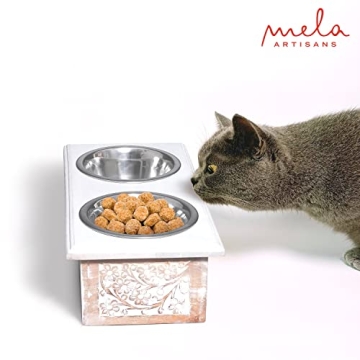 Elevated Wooden Pet Bowls - Stylish & Practical Feeding Solution