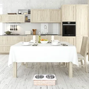 Elevated Wooden Pet Bowls - Stylish & Practical Feeding Solution