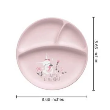 Stephen Joseph Silicone Baby Plate, One size, Bunny