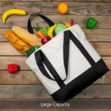 TOPDesign Canvas Tote Bag: Versatile, Durable & Stylish