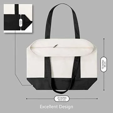 TOPDesign Canvas Tote Bag: Versatile, Durable & Stylish