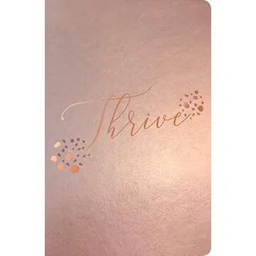 NLT THRIVE Devotional Bible for Women (LeatherLike, Rose Metallic)