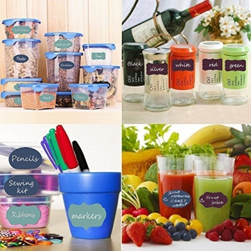 JPACO Chalkboard Labels with Liquid Chalk Markers for Crafting