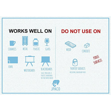 JPACO Chalkboard Labels with Liquid Chalk Markers for Crafting