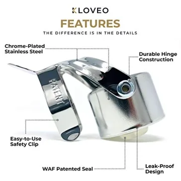 KLOVEO Champagne Stopper - Patented Design from Italy