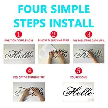 AnFigure Wall Decals Inspirational Family Decor Stickers