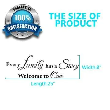 AnFigure Wall Decals Inspirational Family Decor Stickers