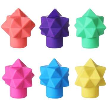 Mr. Pen- Pencil Erasers Toppers, 48 Pack, Vibrant Colors, Erasers for Pencil, Pencil Top Erasers, Easter Egg Fillers