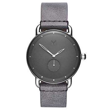 MVMT Revolver Men's Watch - Stylish Grey Analog Timepiece with Leather Band