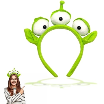 Reizmet Alien Headband, Three-Eyed Alien Monster Stretchy Hair Accessories for Themed Party Cosplay ...