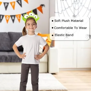 Reizmet Alien Monster Headband for Halloween and Parties