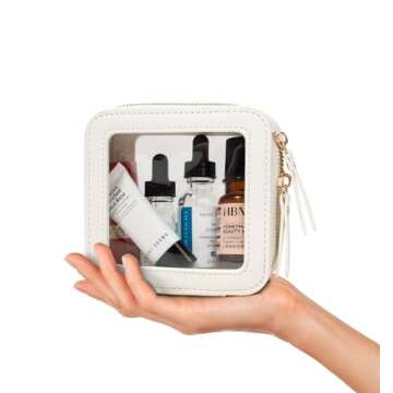 Small Makeup Bags for Purse TSA Approved Toiletry Bag Small Cute Clear Toiletry Bags for Carry-on Tr...