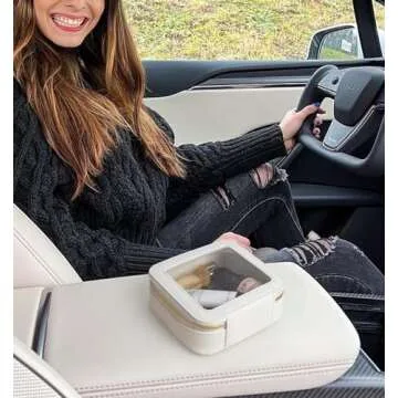 Small Makeup Bags for Purse TSA Approved Toiletry Bag Small Cute Clear Toiletry Bags for Carry-on Traveling Travel Size Car Accessories Essentials Organziation Storage for Women Girls(White, Mini)