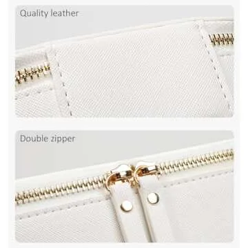 Small Makeup Bags for Purse TSA Approved Toiletry Bag Small Cute Clear Toiletry Bags for Carry-on Traveling Travel Size Car Accessories Essentials Organziation Storage for Women Girls(White, Mini)