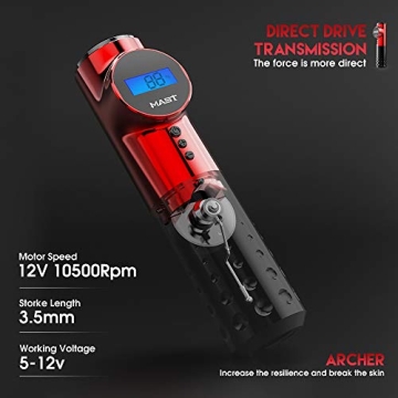 MAST Archer Tattoo Machine Wireless with LCD Screen and Battery