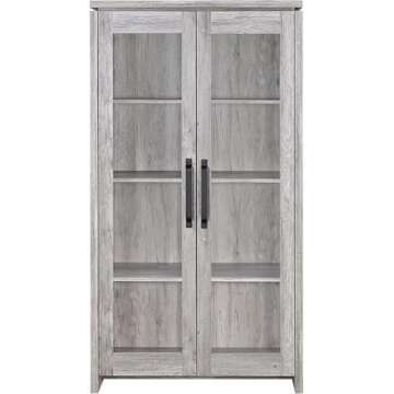 Coaster Home Furnishings Alejo 2-Door Tall Cabinet Grey Driftwood