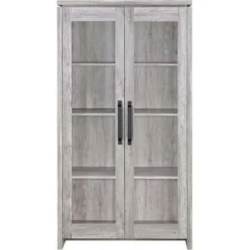Coaster Home Furnishings Alejo 2-Door Tall Cabinet Grey Driftwood