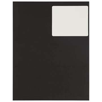JAM PAPER Large Address Labels - 120 Count - Black
