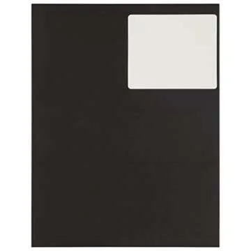 JAM PAPER Large Address Labels - 120 Count - Black