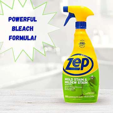 Zep Mold Stain Remover - Professional Grade No Scrub Solution