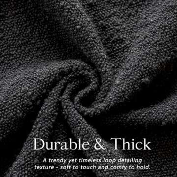 Foindtower Decorative Textured Boucle Throw Pillow Covers for Couch & Home Decor