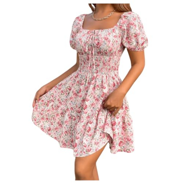 Floerns Women's Boho A-Line Floral Dress for Stylish Events