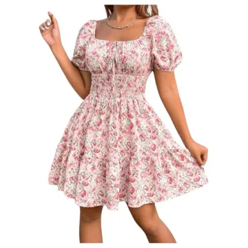 Floerns Women's Boho A-Line Floral Dress for Stylish Events