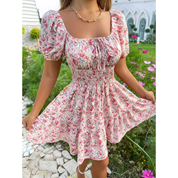 Floerns Women's Boho A-Line Floral Dress for Stylish Events