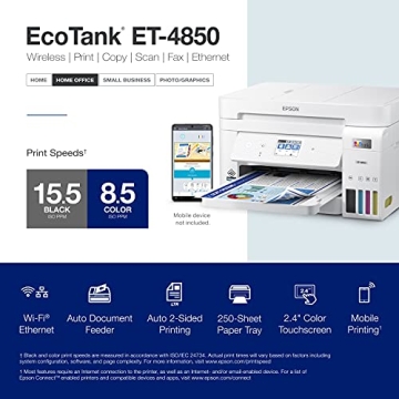 Epson EcoTank ET-4850 Wireless All-in-One Printer