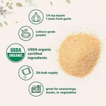 Organic Garlic Powder 3lbs - Premium Culinary Ingredient