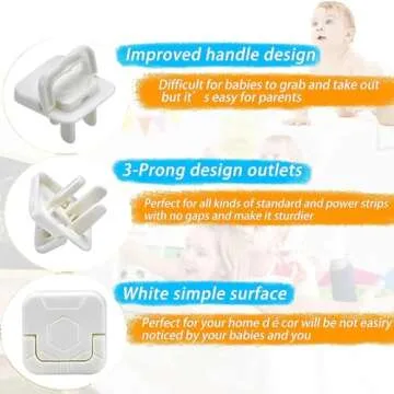 60-Pack Stylish Baby Outlet Covers - Secure Protection Solutions