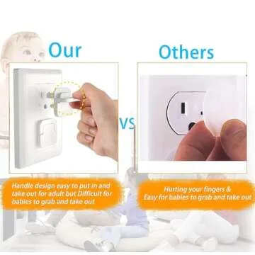 60-Pack Stylish Baby Outlet Covers - Secure Protection Solutions