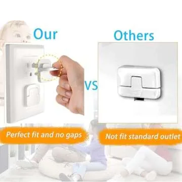 60-Pack Stylish Baby Outlet Covers - Secure Protection Solutions