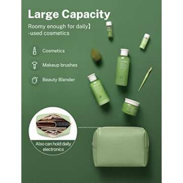 Gonex Small Makeup Bag - Portable & Stylish Cosmetic Pouch