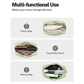 Gonex Small Makeup Bag - Portable & Stylish Cosmetic Pouch