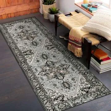 Lahome Boho Non-Slip Washable Runner Rug 2x6