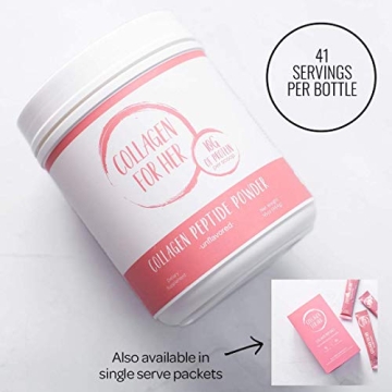 Collagen For Her: Unflavored Collagen Peptides Powder - Hydrolyzed Collagen Protein Supplement for Women | Vital for Hair, Skin, Nails, Gut Support, Paleo, Keto (41 Servings)