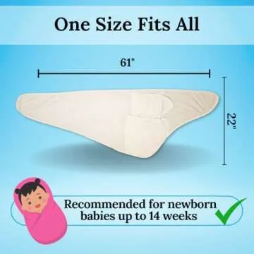 Miracle Blanket Swaddle Wrap for Babies - Sleep Solution
