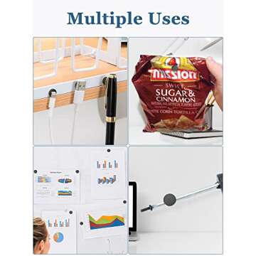 SMARTAKE 45 Pcs Refrigerator Magnets, Small Round Fridge Magnets, Multi-Use Premium Neodymium Office Magnets for Fridge, Whiteboard, Billboard in Home, Kitchen, Office and School (Black)