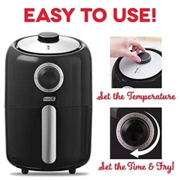 Compact DASH Air Fryer with Non-Stick Fry Basket