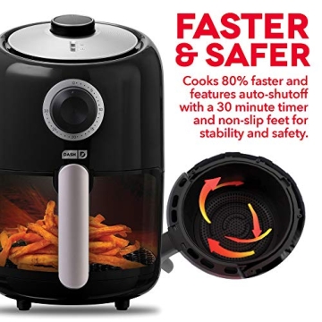 Compact DASH Air Fryer with Non-Stick Fry Basket