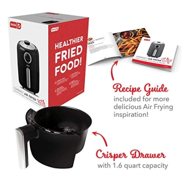 Compact DASH Air Fryer with Non-Stick Fry Basket