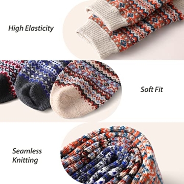 5 Pair Wool Socks for Comfort and Warmth this Winter