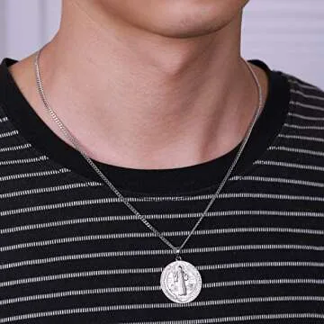 Stylish WIOY Saint Benedict Medal Necklace for All